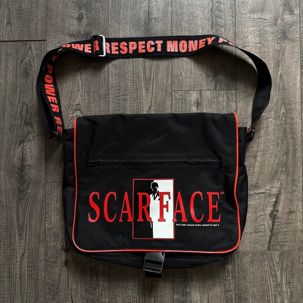 Rare Vintage 00s Scarface Movie Promo Side Messenger Satchel Back Pack Bag